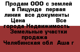 Продам ООО с землей в Пицунде, первая линия, все документы › Цена ­ 9 000 000 - Все города Недвижимость » Земельные участки продажа   . Челябинская обл.,Аша г.